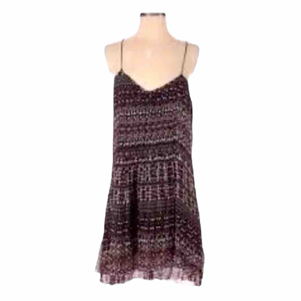 Sanctuary Slip Dress GeometricPrint Brown Red NWT Size M